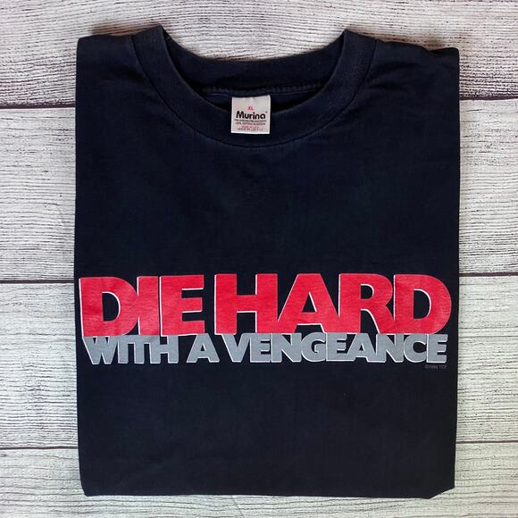 Vintage 1995 Die Hard With A Vengeance Movie Promo T-shirt - Picture 1 of 9